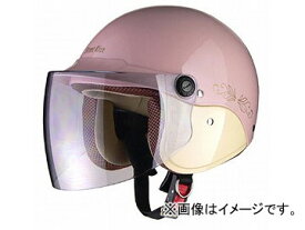 2輪 リード工業 Street Alice セミジェットヘルメット パールピンク フリーサイズ(57～60cm未満) QJ-3 Semi jet helmet