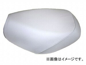 2輪 グロンドマン 国産シートカバー エンボスホワイト/白パイピング (張替) 品番:GH76HC280P20 JAN:4562493051632 ホンダ ベンリー CL50 Domestic seat cover