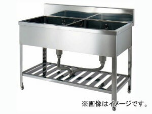 �J�N�_�C �X�e�����X�V���N�i2�����j �i�ԁF457-105-90 JAN�F4972353041237 Stainless steel sink tank type