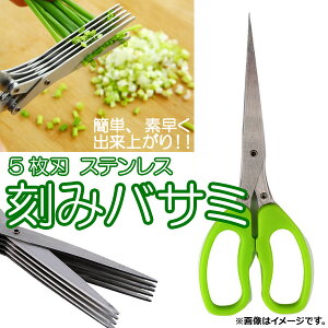 刻みバサミ 5枚刃 ステンレス製 のりやネギに! AP-TH123 Chopped scissors