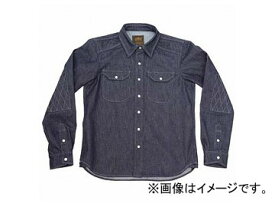 2輪 カドヤ K’S PRODUCT ライドワークシャツ ブルー 選べる5サイズ No.6561 Ride work shirt