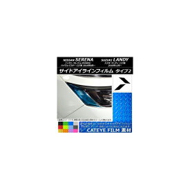 サイドアイラインフィルム キャットアイタイプ タイプ2 ニッサン/スズキ セレナ/ランディ C27系 選べる12カラー 入数：1セット(2枚) AP-YLCT216