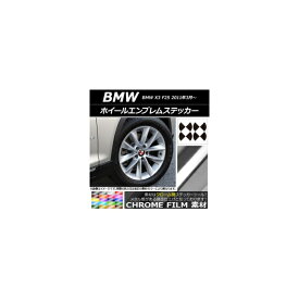ホイールエンブレムステッカー クローム調 BMW X3 F25 2011年03月～ 選べる20カラー AP-CRM2665