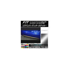 リアバンパーアンダーステッカー ホンダ フィット/ハイブリッド GK系/GP系 前期 2013年09月～2017年05月 マットクローム調 選べる20カラー AP-MTCR2291 Rear bumper under sticker