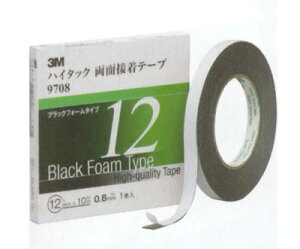 X[G/3M nC^bN ʐڒe[v9708 ubN 0.8mm×20mm×10m F1(1) 970820AAD Hightack double sided adhesive tape