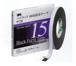 X[G/3M nC^bN ʐڒe[v9720 ubN 2.0mm×7mm×8m F1(2) 97207AAD Hightack double sided adhesive tape