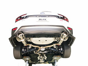 ブリッツ/BLITZ NUR-SPEC CUSTOM EDITION マフラー 鏡面仕上げ(VS) センターピース+リアピースセット スバル レヴォーグ