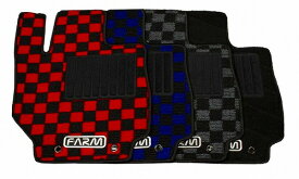 モーターファーム/Motor Farm フロアマット ブルーチェック FM64-ABC スズキ ジムニー JB64/74 AT車 floor mat