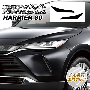 プロテクションフィルム ヘッドライト トヨタ ハリアー MXUA80,MXUA85/AXUH80,AXUH85 2020年06月〜 国内クリア 入数:1セット(左右) AP-PFHL0006-CL02