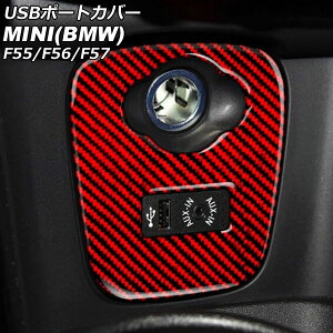 USB|[gJo[ MINI(BMW) F55/F56/F57 O/ 2014N`2021N bhJ[{ J[{t@Co[ AP-IT3097-RDC port cover