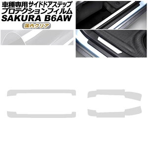 �v���e�N�V�����t�B���� �T�C�h�h�A�X�e�b�v ���Y �T�N�� B6AW 2022�N05���` �����N���A �����F1�Z�b�g(4��) AP-PF0021-CL02 Protection film side door step