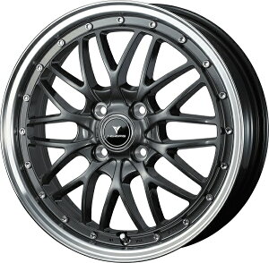 NOVARIS ASSET M1 zC[ GUN-META/RIM POLISH 15C`×4.5J {45 4H100 F1䕪(4{) 41070 wheel