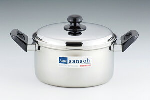 Wm[ 3w|[^ 22cm (0307027) layer steel deep double handed pot