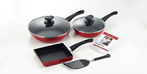 ���E�x�b�g�� IH�Ή��}�[�u���t���C�p��DX�Z�b�g LB-166(1003545) compatible marble frying pan set