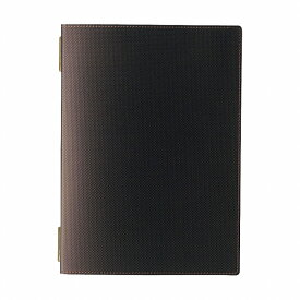 えいむ カーボンタッチメニューブック ブラウン A4 GB-111(PEI5202) carbon touch menu book