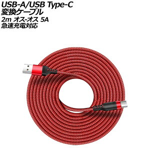 USB-A/USB Type-C ϊP[u bh 2m iC҂݃^Cv IX-IX 5A }[dΉ AP-UJ1016-RD-2M conversion cable