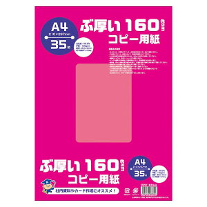 AsJ Ԍ160gsmRs[p A4 PPC160A4(24248) Thick copy paper