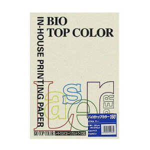 �ɓ��� �o�C�I�g�b�v�J���[ �O���[ A4 160g �����F1�p�b�N(50��) BT409(32306) bio top color