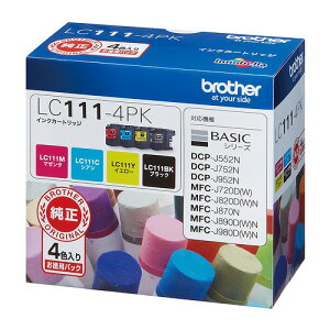 �u���U�[�H�� �C���N�J�[�g���b�W 4�F�p�b�N LC111-4PK(22014) ink cartridge