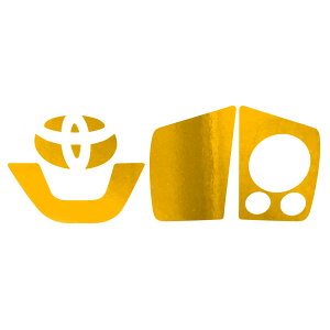 ステアリングステッカーセット クローム調 トヨタ シエンタ/シエンタハイブリッド 170系 選べる20カラー AP-CRM3945