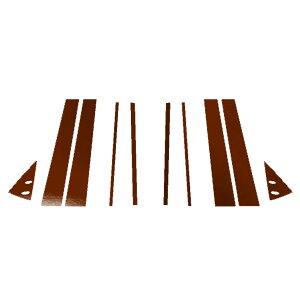 �s���[�X�e�b�J�[ ���N�T�X LX600/LX600 EXECUTIVE/LX600 OFFROAD 310W 2022�N01���` �N���[���� �I�ׂ�20�J���[ �����F1�Z�b�g(10��) AP-PF2CRM0014 Pillar sticker