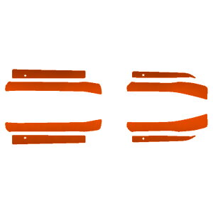 TChhAXebvXebJ[ g^ vEX ZVW50,51,55  2018N12`2022N12 }bgN[ Iׂ20J[ F1Zbg(8) AP-PF2MTCR0073 Side step sticker