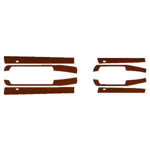 TChhAXebvXebJ[ NTX ES300h AXZH10,11 2018N10` }bgN[ Iׂ20J[ F1Zbg(8) AP-PF2MTCR0167 Side step sticker