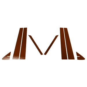 s[XebJ[ NTX LS500/LS500h VXFA50,55/GVF50,55  2020N11` N[ Iׂ20J[ F1Zbg(8) AP-PF2CRM0184 Pillar sticker