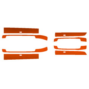 TChhAXebvXebJ[ NTX LS500/LS500h VXFA/GVF50,55  2020N11` }bgN[ Iׂ20J[ F1Zbg(8) AP-PF2MTCR0186 Side step sticker