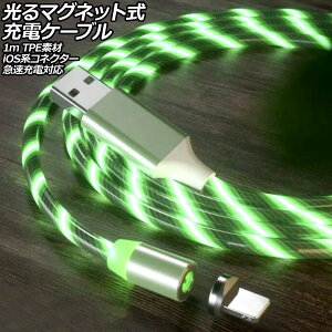 }Olbg[dP[u O[ 1m TPEf iOSnRlN^[ }[dΉ AP-UJ1064-GR-1M Glowing magnetic charging cable