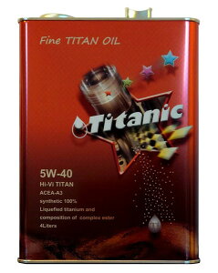 `^jbN(Titanic) Hi-Vi`^IC 5W-40 4L RvbNXGXeuh TG-M4L titanium oil