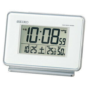�Z�C�R�[�N���b�N(Seiko Clock) 2�`�����l���A���[�������x�d�g���v SQ767W(23236) channel alarm temperature humidity radio