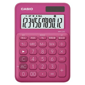 CASIO(JVI) Jt~jWXgd rrbhsN MW-C20C-RD-N(35934) colorful mini calculator