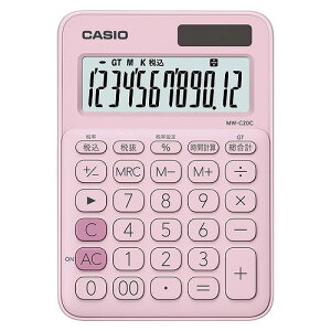 CASIO(JVI) Jt~jWXgd x[sN MW-C20C-PK-N(35930) colorful mini calculator