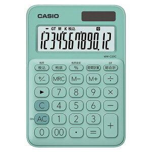 CASIO(JVI) Jt~jWXgd ~gO[ MW-C20C-GN-N(35924) colorful mini calculator