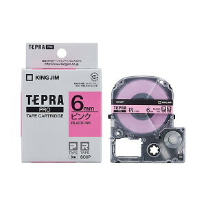 �L���O�W��(Kingjim) �e�v��PRO �e�[�v�J�[�g���b�W �s���N SC6P(49442) Tepra Tape Cartridge