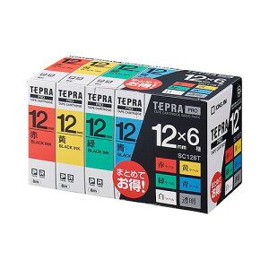 LOW(Kingjim) evPRO e[vJ[gbW x[VbNpbN 12~ SC126T(49457) Tepra Tape Cartridge Basic Pack