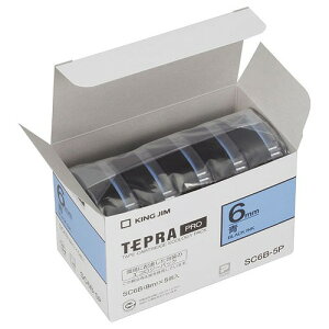 LOW(Kingjim) evPRO e[vJ[gbW  F1(5) SC6B-5P(06572) Tepra Tape Cartridge