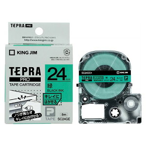 LOW(Kingjim) evPRO e[vJ[gbW / LCɂ͂郉x SC24GE(28567) Tepra Tape Cartridge