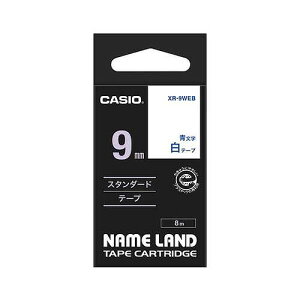 CASIO(�J�V�I) �l�[�������h�e�[�v ��/���� 9mm XR-9WEB(12846) nameland tape
