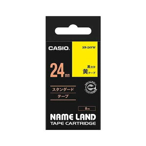 CASIO(JVI) l[he[v / 24mm XR-24YW(12811) nameland tape