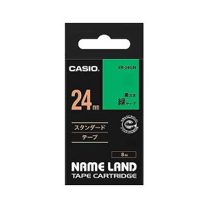 CASIO(JVI) l[he[v / 24mm XR-24GN(12813) nameland tape
