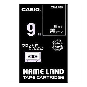 CASIO(JVI) l[he[v / 9mm XR-9ABK(28575) nameland tape