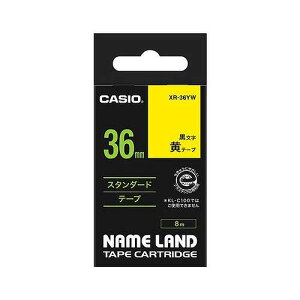 CASIO(�J�V�I) �l�[�������h�e�[�v ��/������ 36mm XR-36YW(38713) nameland tape