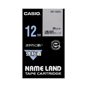 CASIO(JVI) l[he[v / 12mm S^Cv XR-12GX(38722) nameland tape