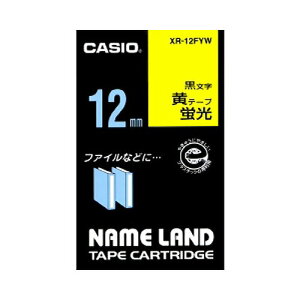 CASIO(JVI) l[he[v u/ 12mm XR-12FYW(31141) nameland tape