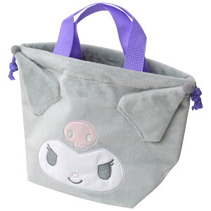 TI ʂ }`В N~ ֗Ȏt SR30330(KUROMI) Sanrio Plush Multi Drawstring Bag
