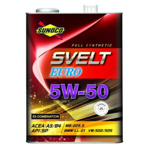 XmR(SUNOCO) SVELT EURO GWIC 5W-50 20L SP/A3/B4 FULL SYNTHETIC engine oil