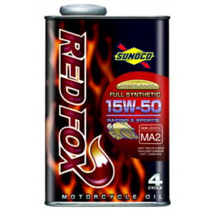 XmR(SUNOCO) REDFOX RACINGSPORTS I[goCpGWIC 15W-50 20L MA2 FULL SYNTHETIC Motorcycle Engine Oil