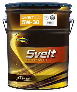 �X�m�R(SUNOCO) SVELT �G���W���I�C�� 5W-30 20L SQ/GF-7A FULL SYNTHETIC engine oil